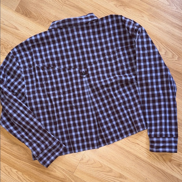 NWT Madewell The Signature Poplin Crop Shirt Size Medium Plaid - Picture 6 of 8